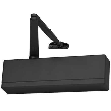 Sargent Manual, Hydraulic, 351 Surface Door Closers, Door Closer, Heavy Duty Interior and Exterior, Black 351-PSH TB ED